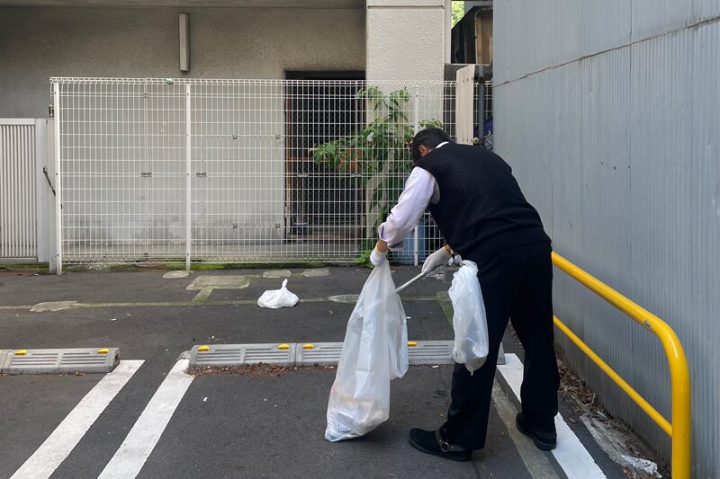 当社周辺での清掃活動